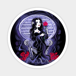 Morticia Addams Magnet